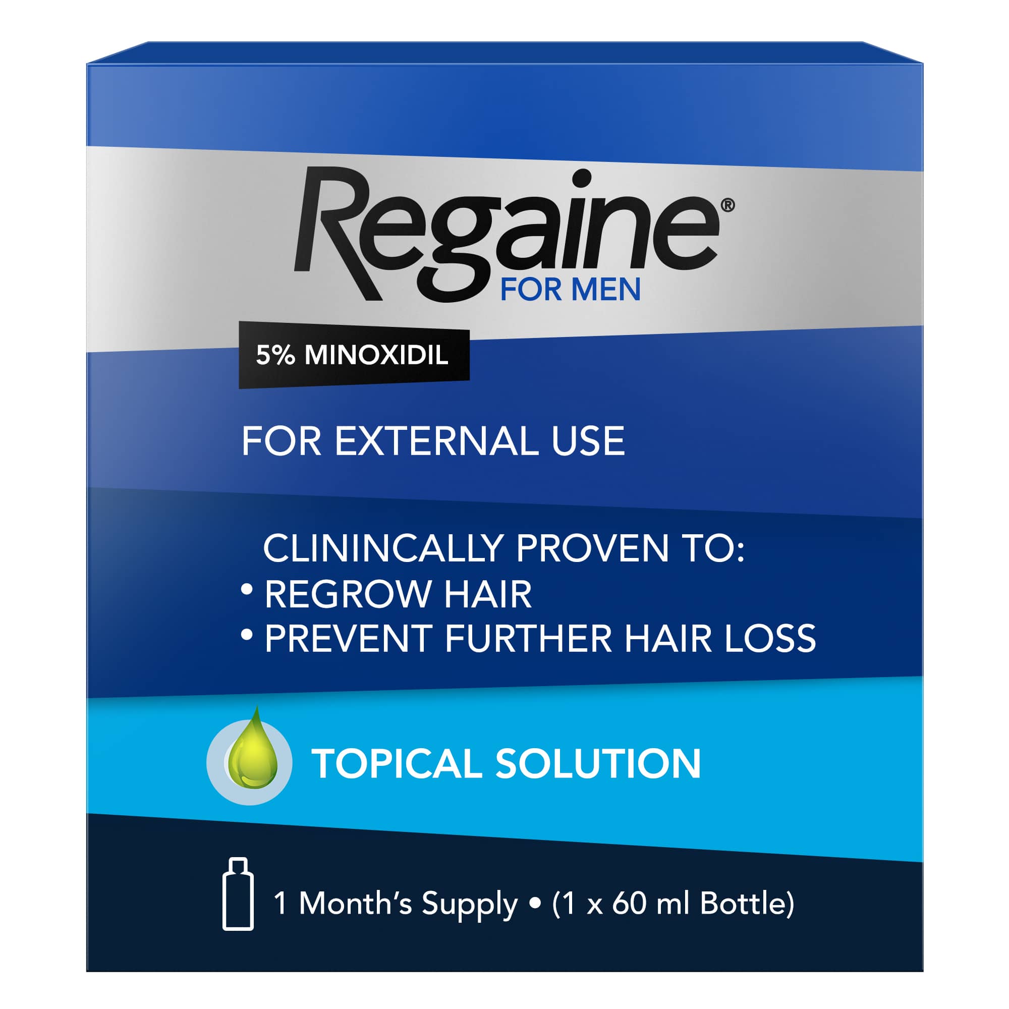 Regaine® for Men Extra Strength Scalp Solution 5% Minoxidil (60ml) Regaine®